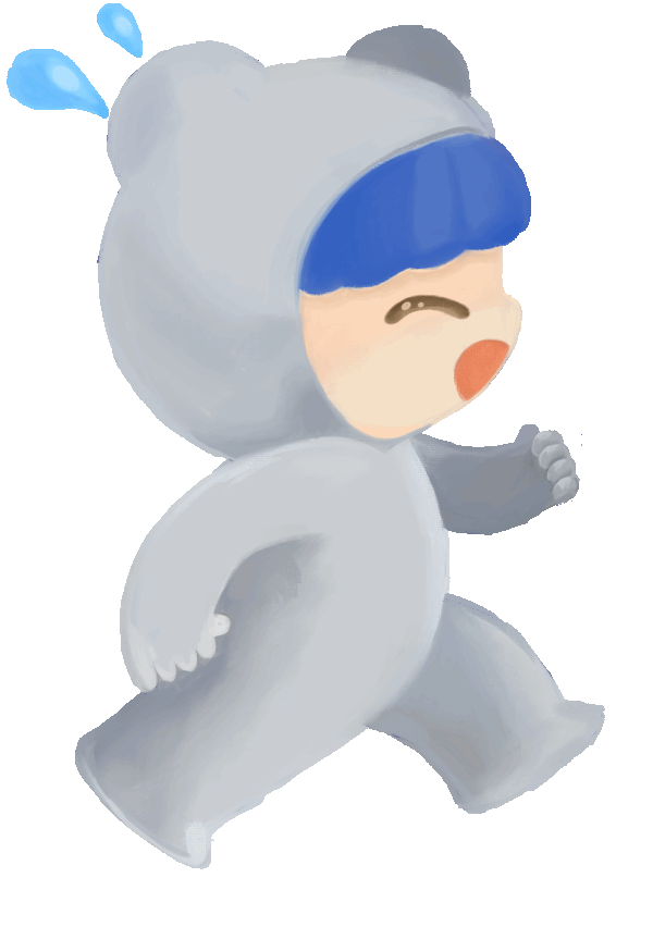 走るトトくん